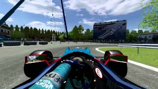 rFactor F1 1997 Benetton B197  Circuit de Gedinne 1987 [upl. by Anyg]