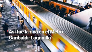 Riña que comenzó por acoso en el Metro CDMX dejó varios detenidos y un muerto  CRÓNICA [upl. by Nyladgam887]