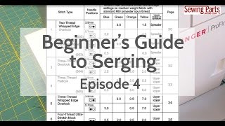 Beginners Guide to Serging Ep 4 Overlock Stitch  Intro to Tension [upl. by Onairot511]