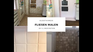 Fliesen lackieren  DIY Küche renovieren [upl. by Anairb]