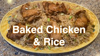 Baked Chicken amp Rice  ബേക്ഡ് ചിക്കൻ amp റൈസ് [upl. by Enillebyam270]