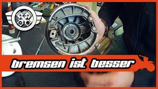 Simson Schwalbe Aufbau 3  Bremse zusammenbauen  Vorne und Hinten [upl. by Diver]