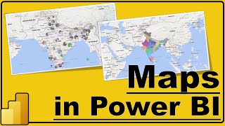 Maps in Power BI  Visualize with Maps in Power BI  19 [upl. by Narag]