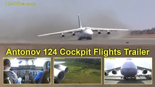 Antonov An124 inflight cockpit video WORLD EXCLUSIVE by AirClips full flight series [upl. by Kilk]