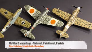 Mottled Camouflage  Airbrush Paintbrush Pastels  Three Techniques to Apply Mottled Camouflage [upl. by Anrol]