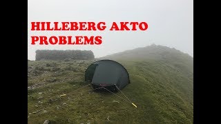 Hilleberg Akto Problems Review [upl. by Eatnohs]