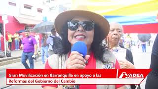 📣 Gran movilización en Barranquilla en apoyo a las reformas del gobierno nacional fans destacados [upl. by Dorolice]