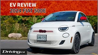 2024 Fiat 500e  EV Review  Drivingca [upl. by Apps941]