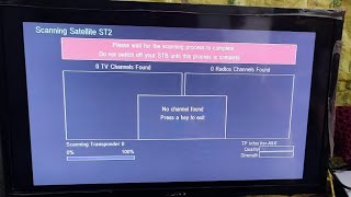 Videocon d2h amp dish tv ST2 no channel found  blank screen  no signal  technical problems [upl. by Nellak]