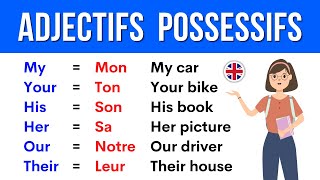 Lesson 2 ✪ Possessive adjectives in English ✪ Les Adjectifs Possessifs en Anglais [upl. by Amora]