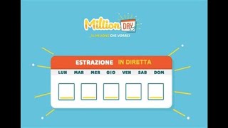 MILLIONDAY Estrazione di oggi i numeri vincenti Ecco la combinazione fortunata 22 marzo 2018 [upl. by Finah]