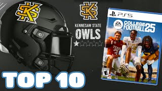 Top 10 Small Schools to Rebuild in College Football 25 Dynasty Mode [upl. by Ynohtnaluap]