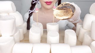 ASMR💋마시멜로우 Roasted Marshmallow Mukbang Eating soundsSUB [upl. by Hilel]