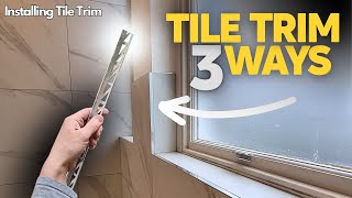 Tile Trim Guide For an EASY Designer Finish [upl. by Ennoirb]