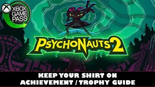 Psychonauts 2  All Mission Critical Asset Locations  Keep Your Shirt On Achievement  Trophy Guide [upl. by Jenifer]