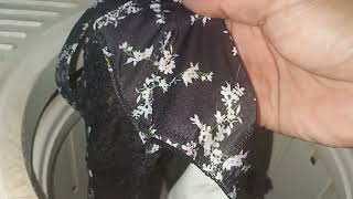 Celana dalam wanita satin hitam motif bunga bekas pakaiused womens panties flower image fine cloth [upl. by Appledorf]