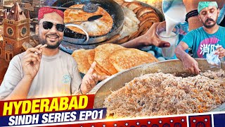 Hyderabad ka Nashta aur Biryani  Clock Tower Market  Sindh Series Ep01  Street Food PK [upl. by Notwal]