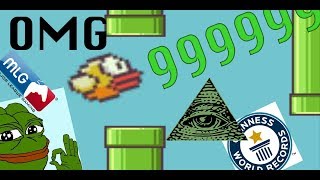 IMPOSSIBLE FLAPPY BIRD WORLD RECORD 99999  MLG  MEMES  CRINGE  FUNNY MOMENTS [upl. by Ahsatin]