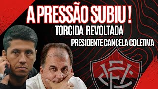 AO VIVO  A PRESSÃO SUBIU  PRESIDENTE CANCELA COLETIVA  TORCIDADA REVOLTADA [upl. by Llehcar]