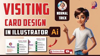 visiting card design in illustrator [upl. by Navnod]