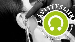 Lävistysliike  Tragus Piercing [upl. by Ahsenak284]