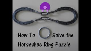 How to Solve the Horseshoe and Ring Puzzle HD [upl. by Yelekreb269]