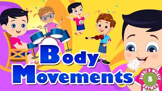 Body Movement Song for kids  Action Rhyme for children  Bindis Music amp Rhymes [upl. by Yellhsa]