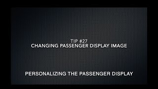 MercedesBenz EQS Tip 27  Changing the passenger display image [upl. by Tuppeny]