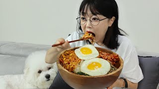 입맛 없을땐 비빔밥 먹방 Bibimbap Korean Mixed Rice Mukbang Asmr [upl. by Naltiak755]