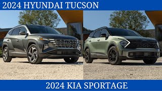 Compare The 2024 Hyundai Tucson Vs 2024 Kia Sportage What are their key differences [upl. by Trev]