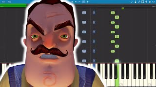 Hello Neighbor Song  Ill Find Out  TryHardNinja  Piano Cover  Tutorial [upl. by Adnorahc]