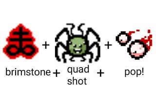 TboI Repentance Synergy №1 Brimstonequad shootpop [upl. by Ardnuhsed]