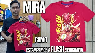 Estampamos a Flash en Serigrafia [upl. by Ardnad]