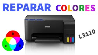 Reparar Colores Epson L3110 │ Impresora No imprime todos los colores de tinta correctamente SOLUCION [upl. by Oidiple]