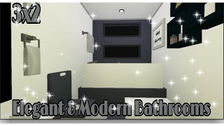 Elegant amp Modern Bathrooms l Size  3x2 l Bloxburg [upl. by Amity]