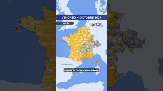 Météo du Vendredi 4 au Dimanche 6 Octobre 2024 [upl. by Carbo]