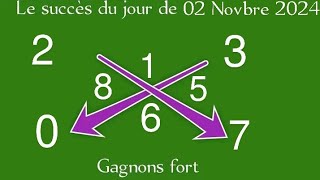 LA CROIX DU JOUR DE 02 NOVEMBRE 2024 et LE CALCUL DES PIONS FORT POUR GAGNER AU LOTTO [upl. by Akierdna282]