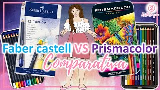 Comparativa  FaberCastell Gold Faber VS Prismacolor Premier  cajas de 12 colores [upl. by Lanford]