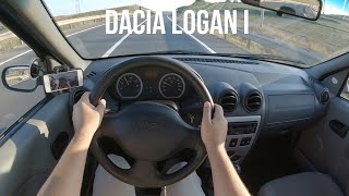 2007 Dacia Logan 14 MPI 75 HP  POV Test Drive [upl. by Sukin]