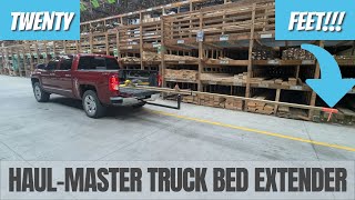 Can A ShortBed Pickup Truck Haul 20ft Materials Harbor Freight Bed Extender [upl. by Alfons]