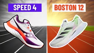 Saucony Speed 4 vs Adidas Boston 12 Best Running Shoes 2024 [upl. by Emoraj]