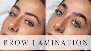 Eyebrow Lamination Transformation  Step by Step Tutorial [upl. by Ringsmuth]