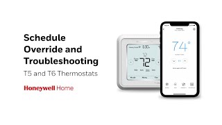 Schedule Override and Troubleshooting – T5 and T6 Pro Smart [upl. by Nednarb746]