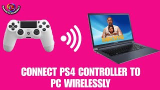 HOW TO EASILY CONNECT A FAKE OR ORIGINAL PS4 CONTROLLER TO PC WIRELESSLY VIA BLUETOOTH FAST [upl. by Bram93]