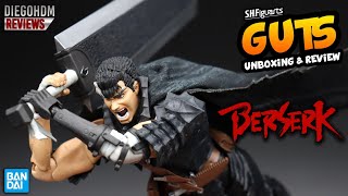 BERSERK GUTS SH Figuarts Bandai Unboxing e Review BR  DiegoHDM [upl. by Eelana620]