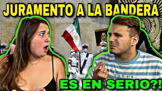 🇪🇸 REACCIÓN a JURAMENTO a la BANDERA MEXICANA 🇲🇽 que orgullo da esto… [upl. by Baily]