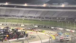 RILEY HERBST HARD LAST LAP CRASH  MARTINSVILLE COLLECTS OTHERS Full clip from the stands [upl. by Villada]