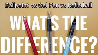 Ballpoint vs GelPen vs Rollerball [upl. by Alleras]