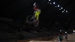 indoor bmx Avignon 2024 jump funny bmxracing bike [upl. by Dlorah]