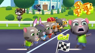 Talking Tom Gold Run All Characters Running in Racing Contest  New Update  Full Screen Gameplay [upl. by Cacilie]